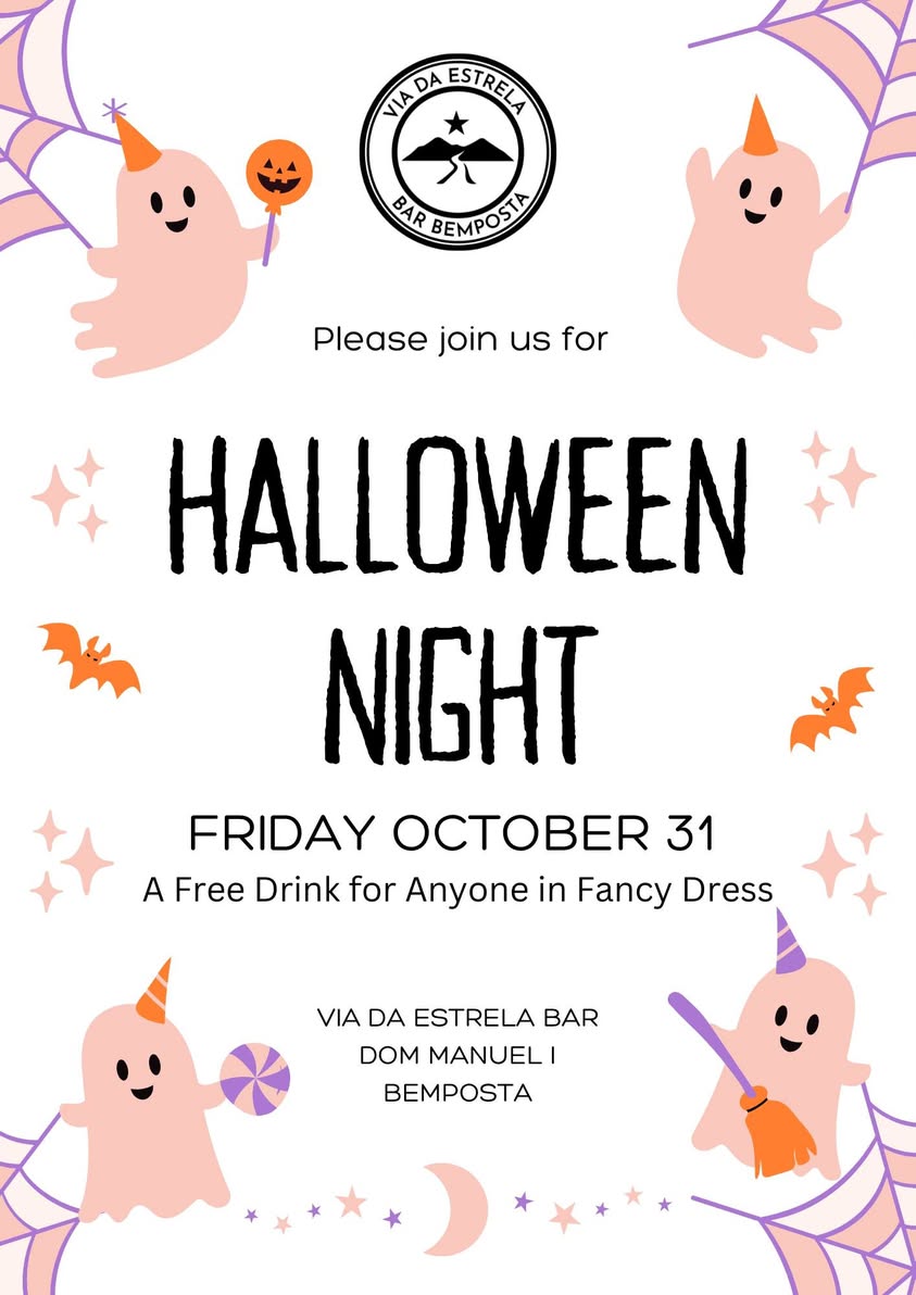 A Noite de Halloween no Via da Estrela bar