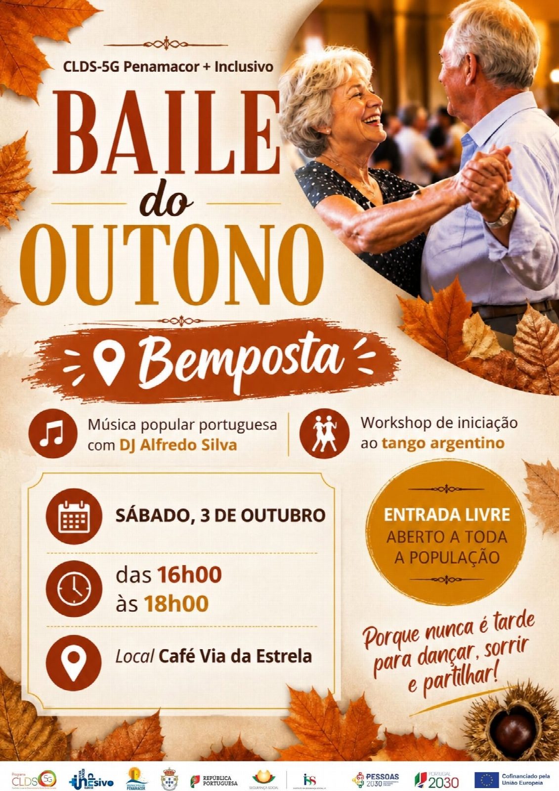 Baile do Outono no Café Via da Estrela a 3 de outubro